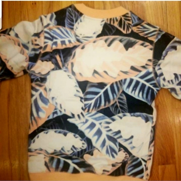 Like New Authentic Opening Ceremony Painted Leaves OC Sweatshirt Top Shirt Crew - Picture 6 of 8